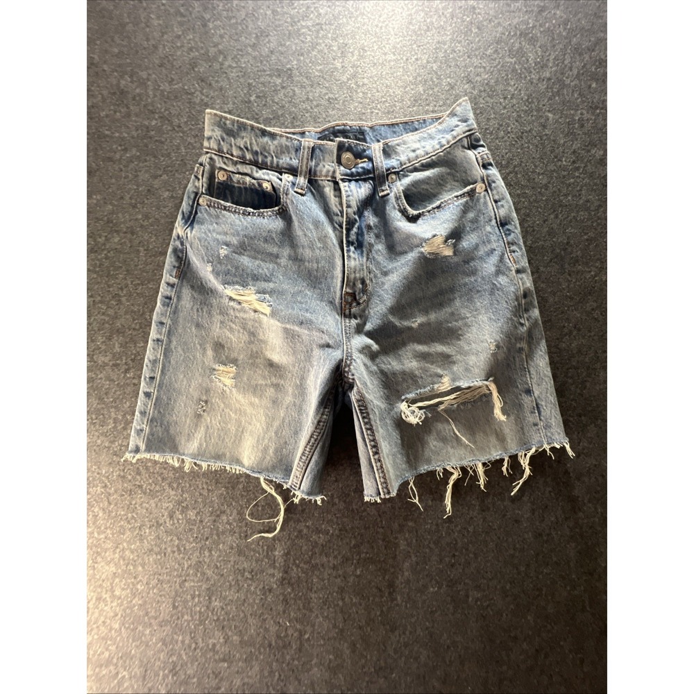 Aeropostale 90's‎ High Rise Cut Off Jean Shorts Size 2
